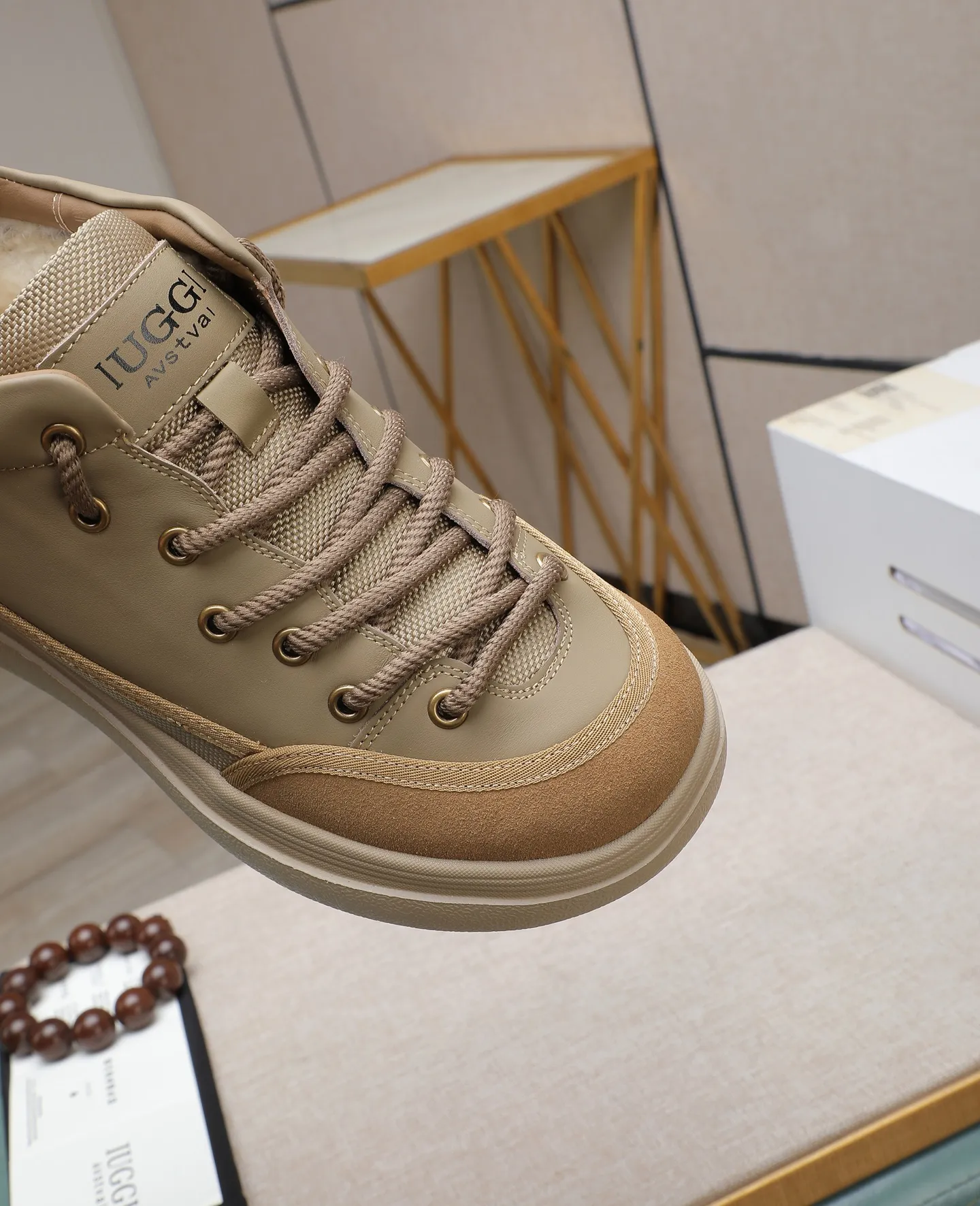 Men's shoes 💰600 IUGGI new retro presbyopia men's shoes, casual and versatile, full of high-end sense, fashionable, luxury and personalized style, joint style, retro presbyopia factor, full of handsome style, first layer suede cowhide, wool lining, rubber outsole, light and non-slip size: 39-44